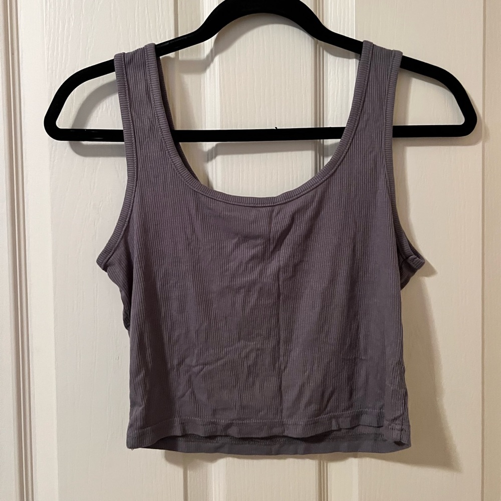 Women’s Blue-Gray cropped tank